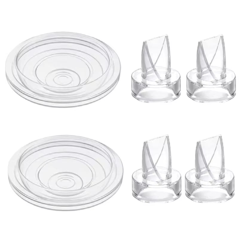 6Pcs/Set Silicone Duckbill Valve and Diaphragm Breast Pump Parts Protection Baby Feeding Nipple Electric Breast Pump Accessories