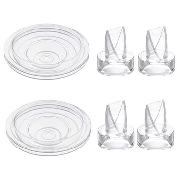 6Pcs/Set Silicone Duckbill Valve and Diaphragm Breast Pump Parts Protection Baby Feeding Nipple Electric Breast Pump Accessories