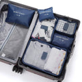 6 Pcs Travel Clothes Storage Bags Set Portable Luggage Organizer Suitcase Pouch Pouch Packing Cube for Shoes Packing Clothes