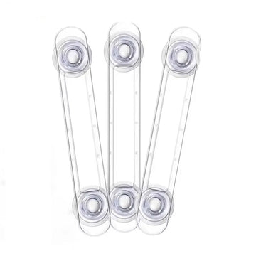 3/5Pcs Multi-Functional Baby Child Safety Lock Drawer Refrigerator Locktransparent Anti-Opening Soft Strap Safety Lock