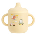 1PCS Cartoon Silicone Baby Feeding Cup BPA Free Leak Proof Training Cup with Handle Travel Friendly Dishwasher Safe Baby Stuff