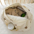 New Embroidered Mom Bag Storage Bag Large Capacity Mommy Travel Bag Fashion Multi-Functional Handbag Lightweight Diagonal