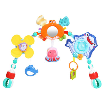 Baby Toy Stroller Arch Musical Rattle Clip Crib Mobile 0-12M