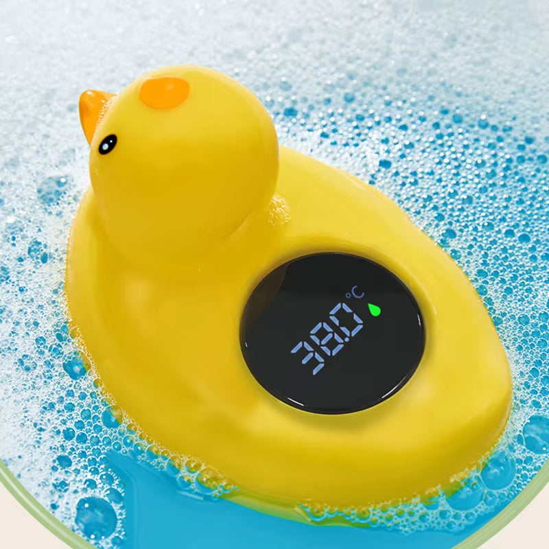 Little Yellow Duck Baby Bathtub Thermometer Waterproof Safe
