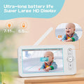 Wireless Baby Monitor 5'' LCD, 1080P, Zoom, Night Vision, Audio