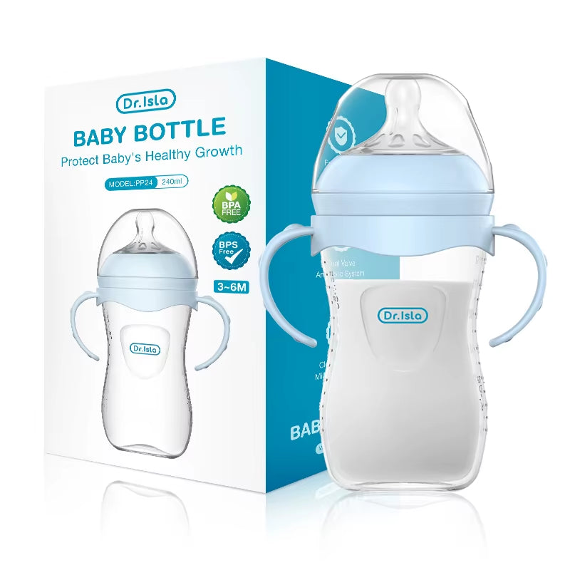 150/240/330ML Baby PP Bottle Newborn Baby Bottle with Handle Milk Bottlefeeding Baby Bottles Newborn Feeding Supplies Bpa-Free