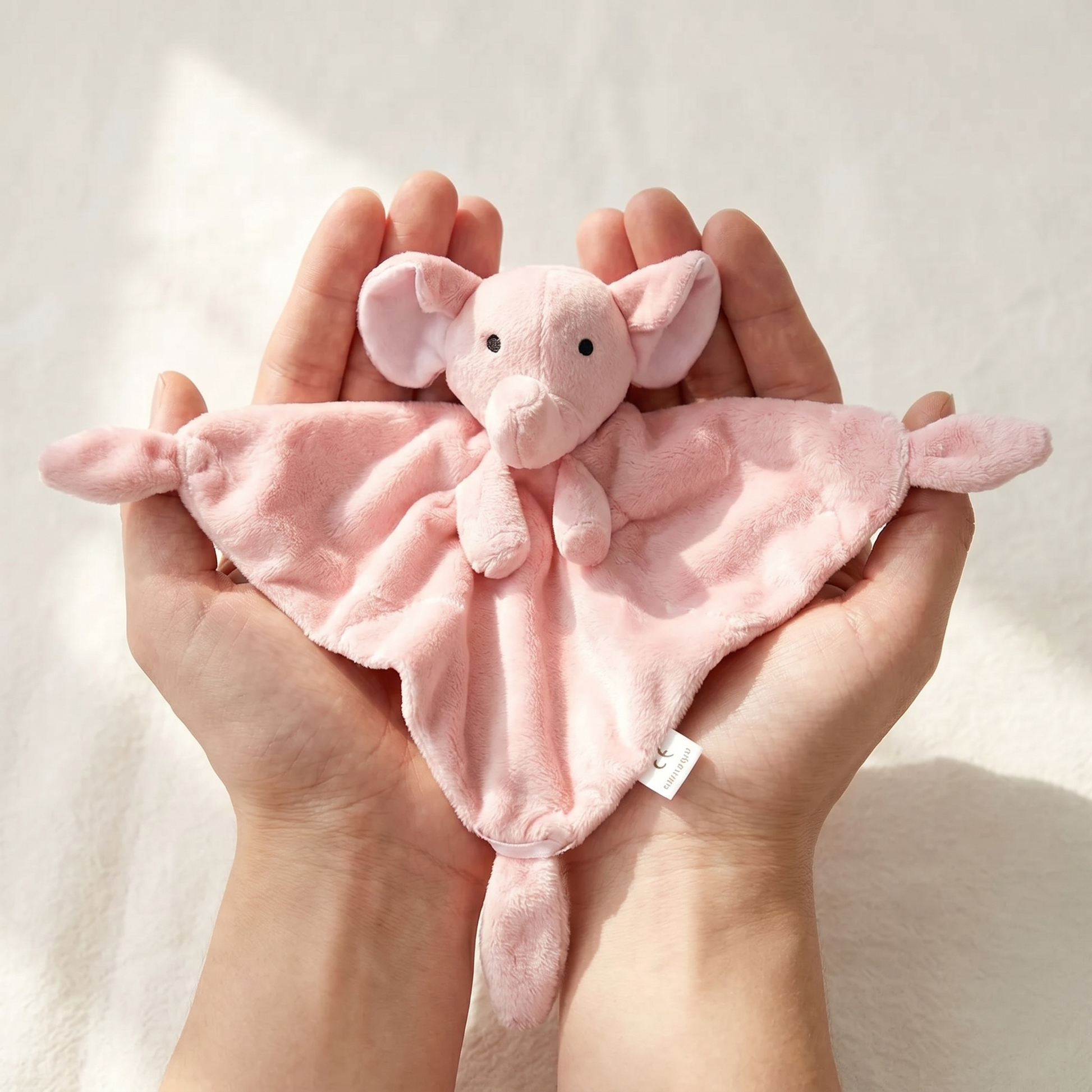 Plush Elephant Baby Comforter – Soft Lovey Security Blanket