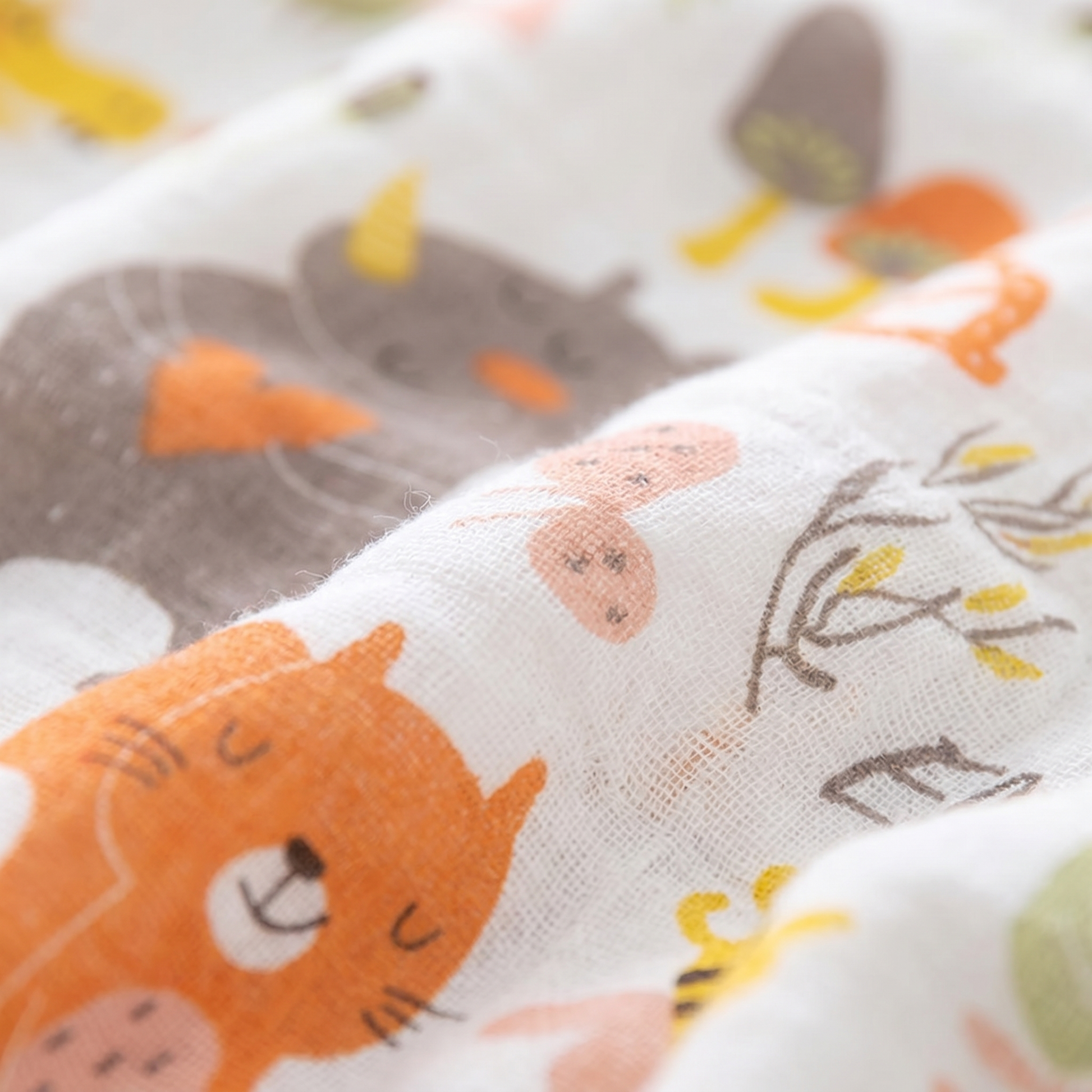 Cotton Muslin Swaddle Blanket – Soft Breathable Newborn Wrap
