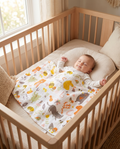 Cotton Muslin Swaddle Blanket – Soft Breathable Newborn Wrap