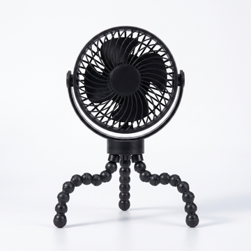Clip-On Stroller Fan – Rechargeable Flexible Tripod Baby Fan
