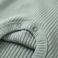Ribbed Knit Baby Romper – Long-Sleeve Newborn One-Piece