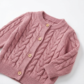 Cable Knit Baby Cardigan – Soft Button-Up Newborn Sweater