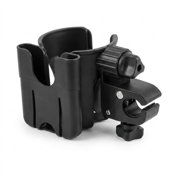 Universal Stroller Cup Holder – Hands-Free Storage with Phone Holder