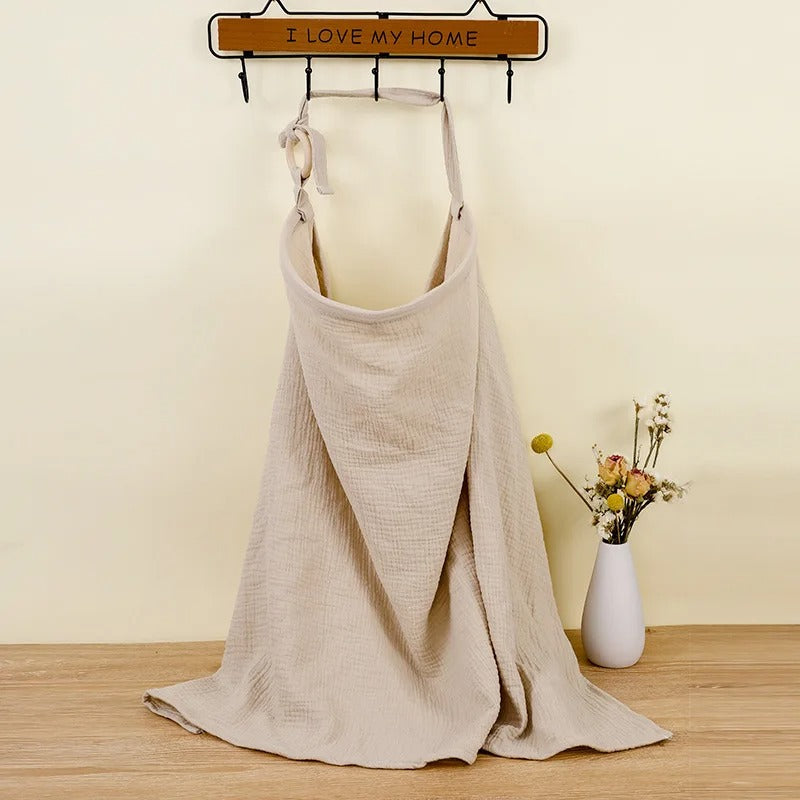 Breathable Cotton Nursing Cover | Baby Breastfeeding Blanket