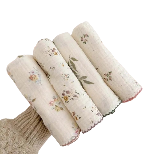 Cute Soft Cotton Baby Towel – Gauze, Absorbent & Comfy