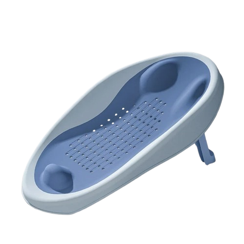 Foldable Baby Bath Seat with Non-Slip Support & Ergonomic Backrest
